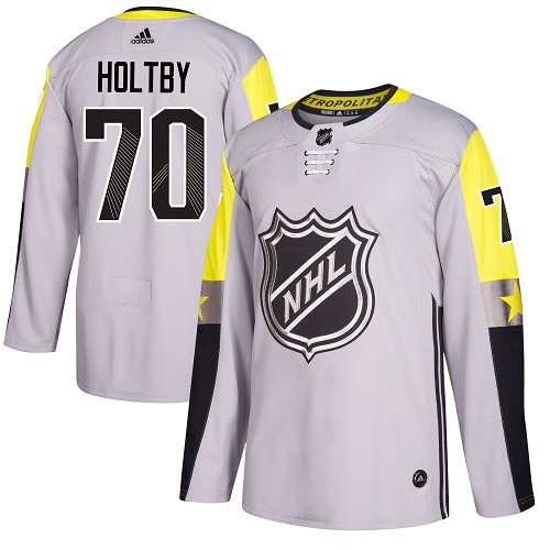 Adidas Men Washington Capitals #70 Braden Holtby Gray 2018 All-Star Metro Division Authentic Stitched NHL Jersey->winnipeg jets->NHL Jersey